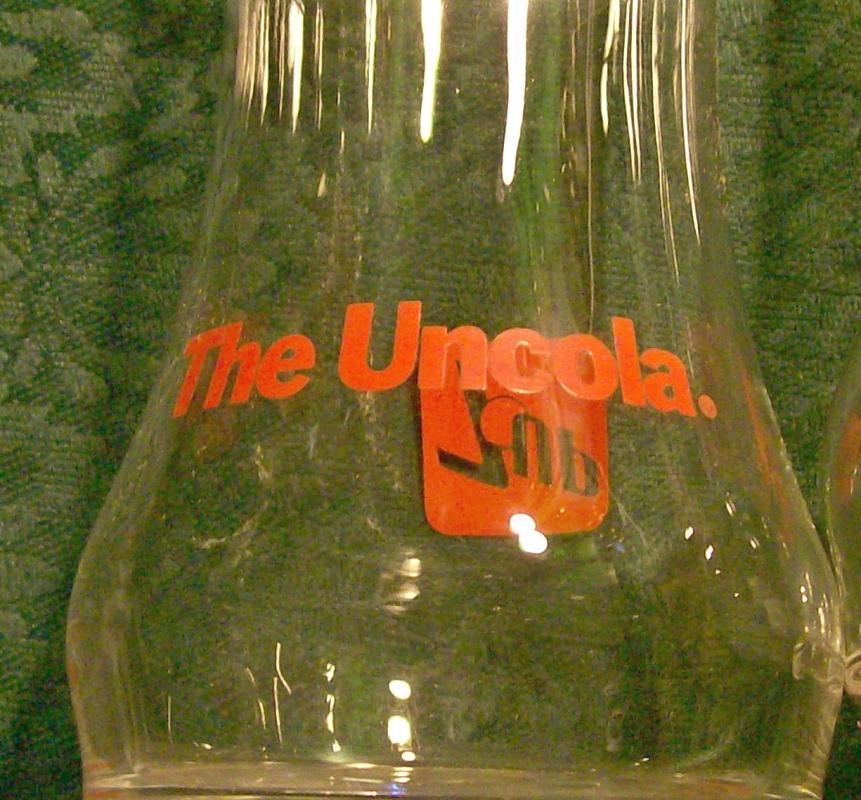 7-Up Advertising Glass Tumbler Set of 3 Ca. 1970's