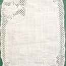 Linen & Lace Embroidered Cocktail Napkin Set of 8 Cream on Cream