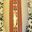 Ukranian Red Poppy Ceramic Vase Red/Black Border Print 6.75