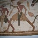 1920's Art Deco Egyptian Cotton Applique Tapestry Chariot with Horse & Soldiers
