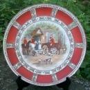Noritake Nippon Hunt Scene Porcelain Plaque Moriage Trim 9.5