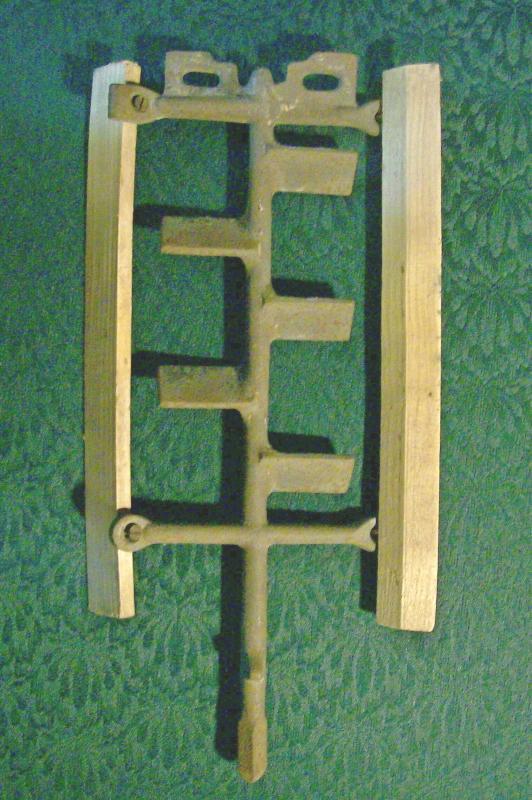 Cast Iron Ice Cream/Dairy Churn Dasher with Wooden Paddles #4-38NU5