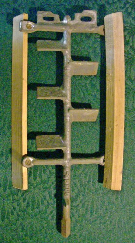 Cast Iron Ice Cream/Dairy Churn Dasher with Wooden Paddles #4-38NU5