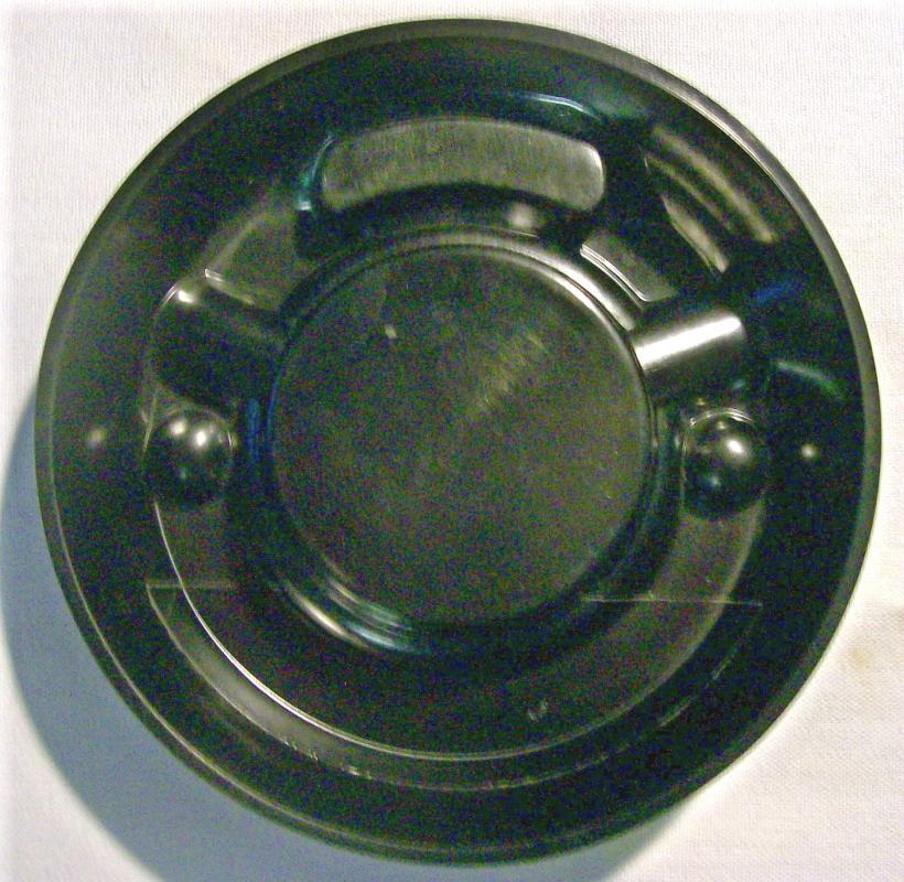Hotel Bradford Black Bakelite Advertising Ashtray Boston 1930+