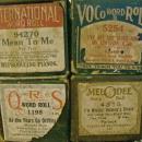 Player Piano Music Rolls with Boxes Ca. 1920's Lot of 8