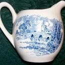 Wedgwood Countryside Ceramic Creamer Blue & White 3 7/8