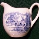 Wedgwood Countryside Ceramic Creamer Blue & White 3 7/8