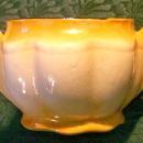 Czechoslovakian Art Deco Tulip Ceamic Sugar Bowl Bottom Ca. 1930's NO LID