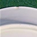 Ironstone Ceramic Bone Dish Pair Hand-Painted Blue Cornflowers