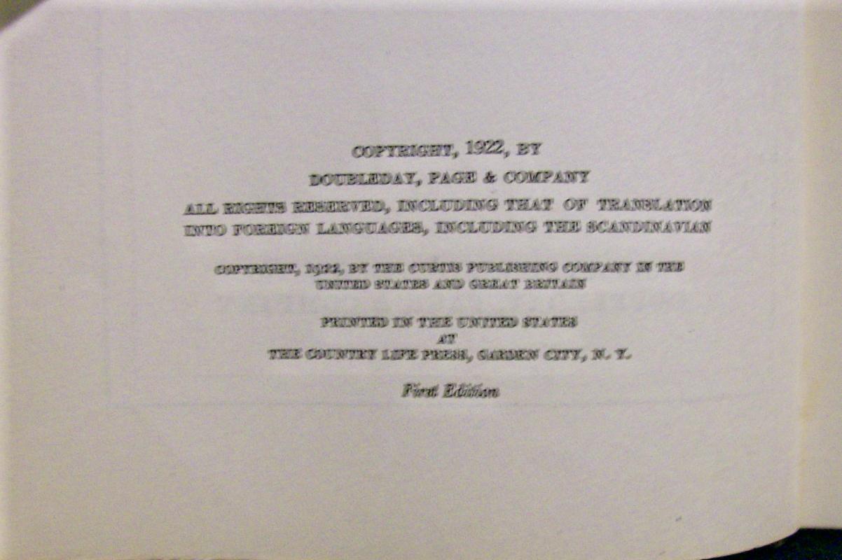 First Edition Book