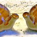 Figural Teapot Salt & Pepper Shakers Brown Stoneware