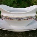 Bloch & Co. Czech Ceramic Gravy with Attached Tray 1923-40
