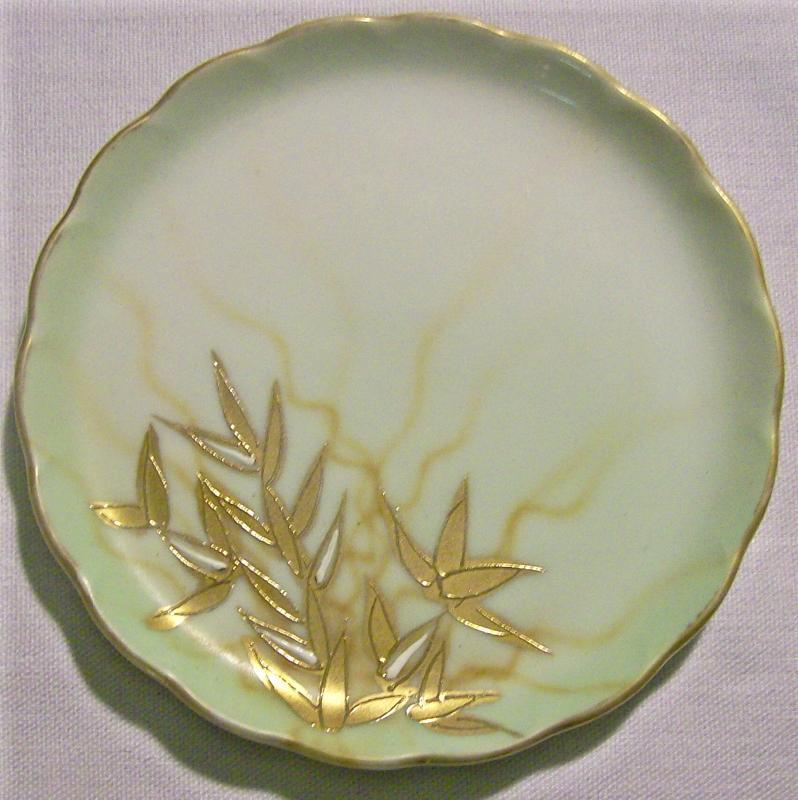 Limoges Porcelain Butter Pat 3 5/8