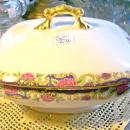 Pouyat Limoges Porcelain Square Covered Vegetable Bowl 1915-32