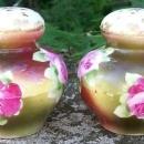 Bavarian Porcelain Salt & Pepper Shakers Hand-Painted Roses Ca. 1900 2.75