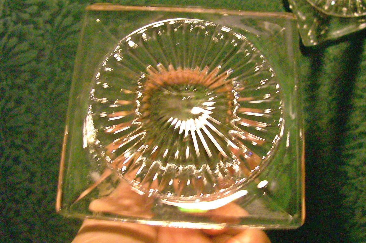 1920's Clear Glass Candlestick Pair New Martinsville/Paden City Tall Column 7