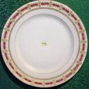 J. Godin Porcelain Plate Paris France Burgundy Red/Gold 9 5/8