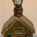 Hillbilly Wild Cat Juice Ceramic Liquor Decanter 1950s Dixie Japan