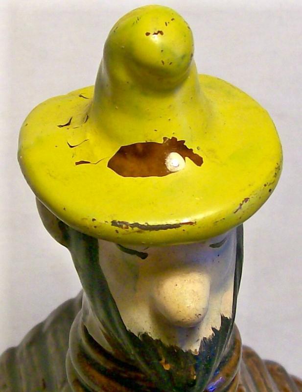 Hillbilly Wild Cat Juice Ceramic Liquor Decanter 1950s Dixie Japan