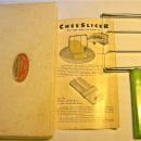 Schneider Green Bakelite/Catalin Cheese Slicer w/ Box & Brochure 1950's