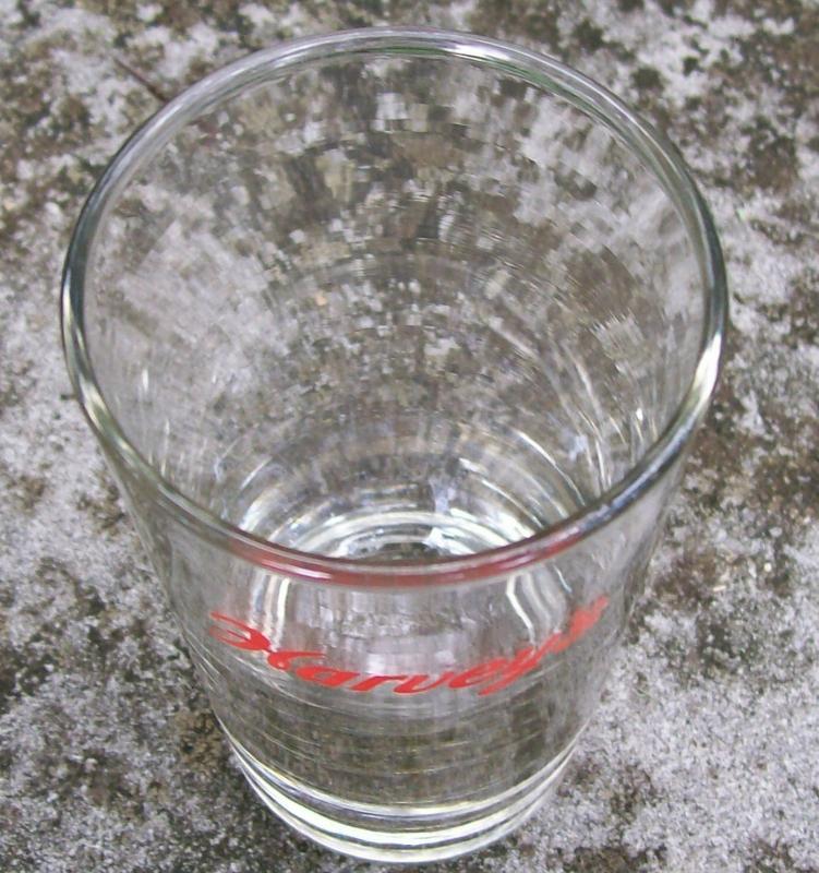 Harvey's Lake Tahoe Glass Advertising Tumbler Hotel Casino 4 3/8