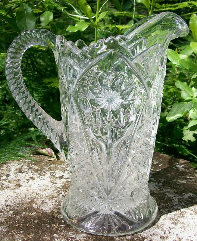 Imperial Glass #474 Cosmos Pitcher 16 Oz Clear 1950-84 7.5