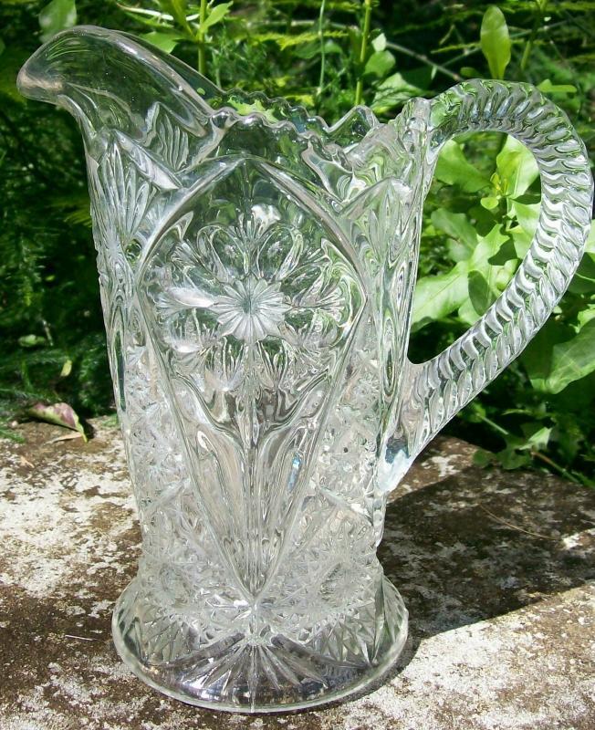 Imperial Glass #474 Cosmos Pitcher 16 Oz Clear 1950-84 7.5