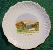 Colorado Souvenir Ceramic Plate Ca. 1900 Wheelock Weimar Germany