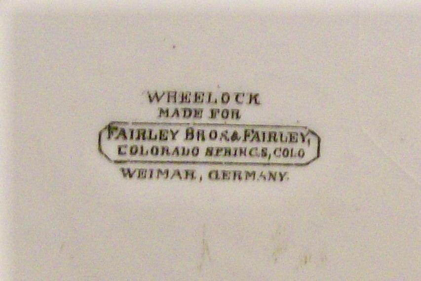 Colorado Souvenir Ceramic Plate Ca. 1900 Wheelock Weimar Germany