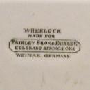 Colorado Souvenir Ceramic Plate Ca. 1900 Wheelock Weimar Germany