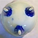 Nippon Porcelain Cracker/Biscuit Jar Cobalt & Gold with Roses NO LID
