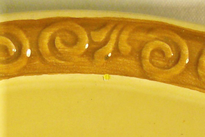 CICO Germany Majolica-style Footed Ceramic Plate with Roses Ca. 1940