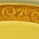 CICO Germany Majolica-style Footed Ceramic Plate with Roses Ca. 1940