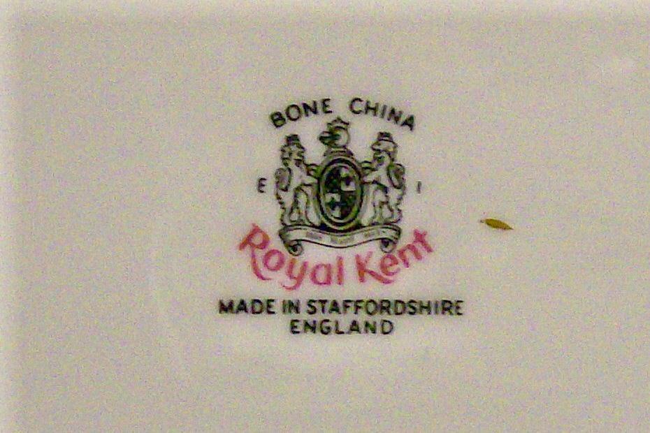 Royal Kent Bone China Cake Plate ROK18 Ca. 1950's+