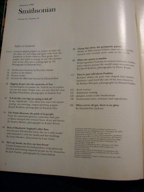 Smithsonian Magazines: Various Dates 1978-92