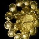 Sarah Coventry Brooch/Pin 1960s-70s Faux Pearl/Rhinestone Mound 1.75