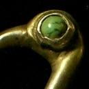 Mexican Silver Flamingo Bird Pin with Turquoise Eye