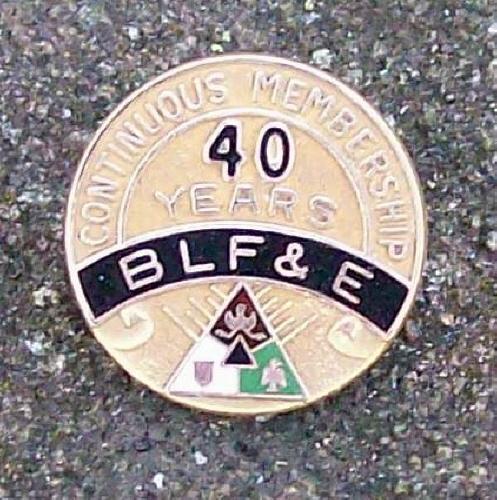 Railroad Brotherhood of Locomotive Firemen & Enginemen Fraternal Pin