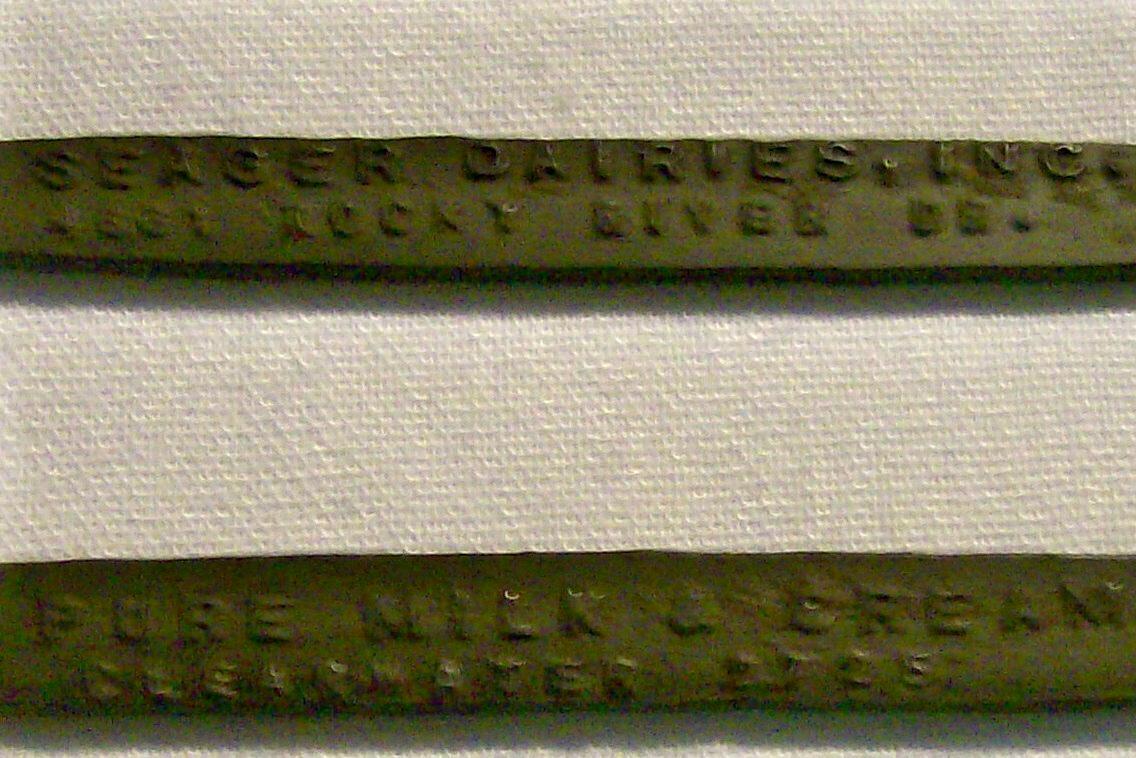 Seager Dairies/Cleveland Advertising Metal Mixing Spoon/Bottle Opener