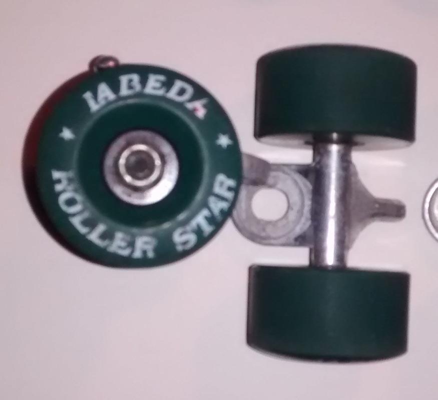 La Beda Roller Star Skate Wheel Set Vintage 70s Teal