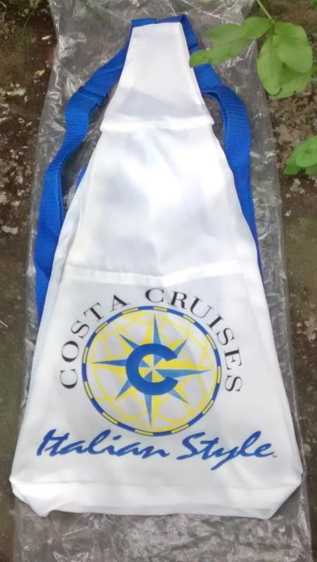 Costa Cruises Advertising Backpack NOS 1980s Ma Cher New York 100% Nylon