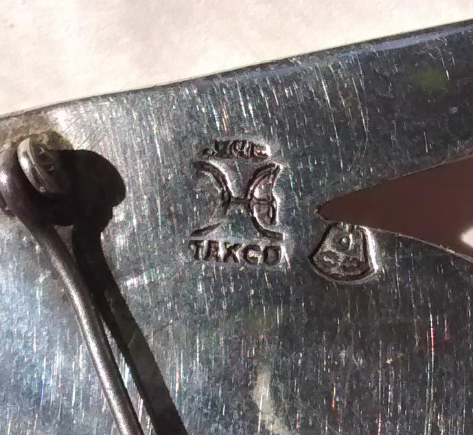 H. Aguilar Taxco 940 Silver/Amethyst Pelican Brooch/Pin 1955-65