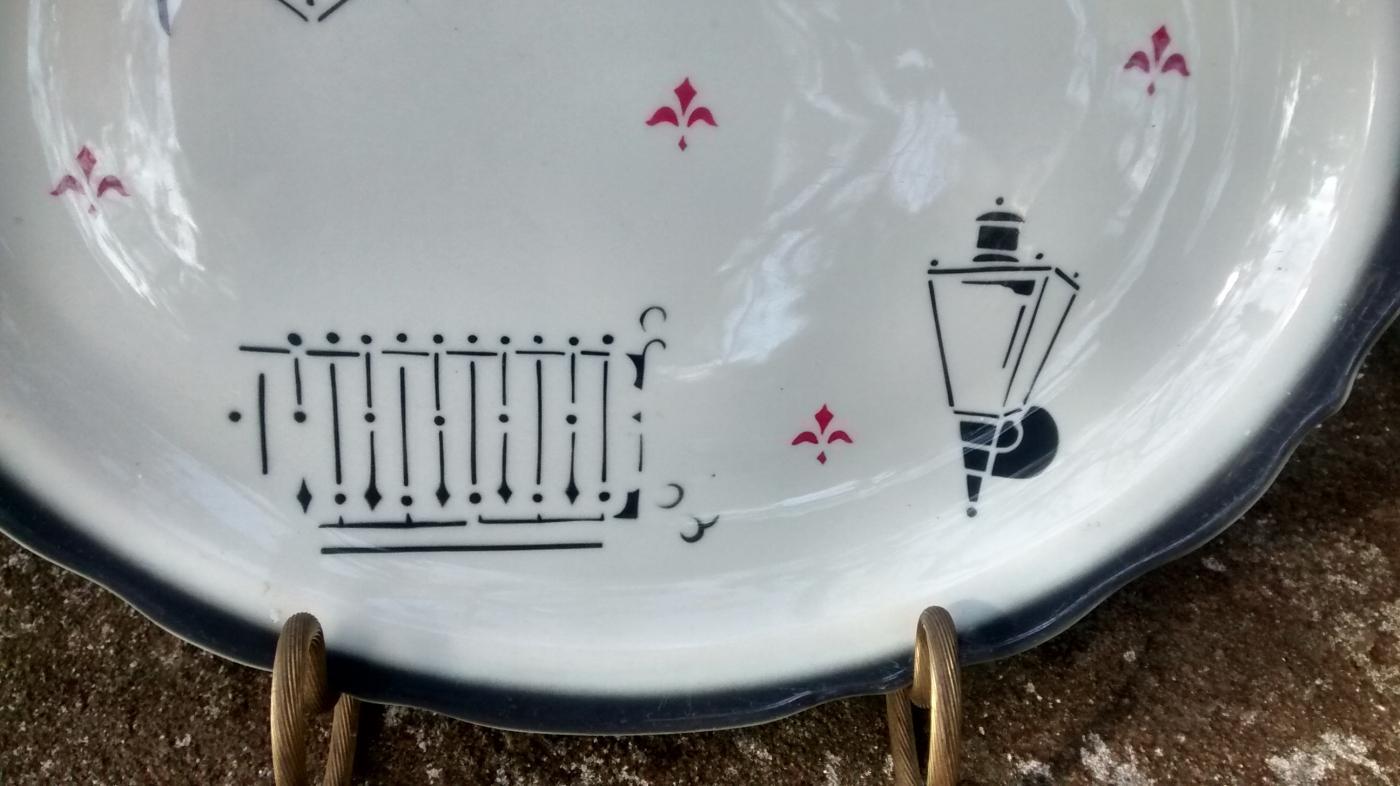 Coach Light Restaurant Advertising Ceramic Platter 1958 Wellsville Surry