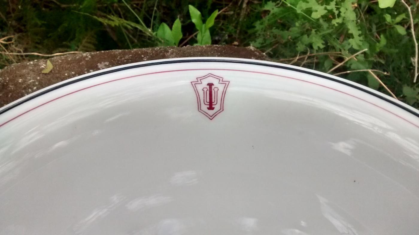 Indiana University Ceramic Serving Bowl 1920s-49 Shenango 10