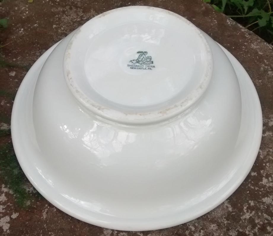 Indiana University Ceramic Serving Bowl 1920s-49 Shenango 10