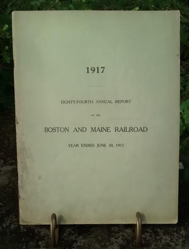 Boston & Maine Railroad Annual Report 84th 1917