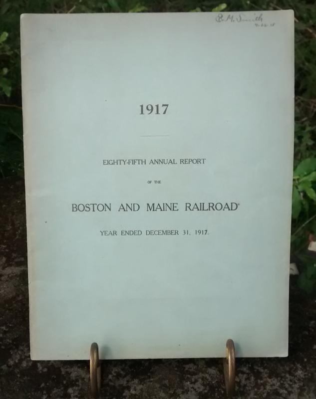Boston & Maine Railroad Annual Report 85th 1917