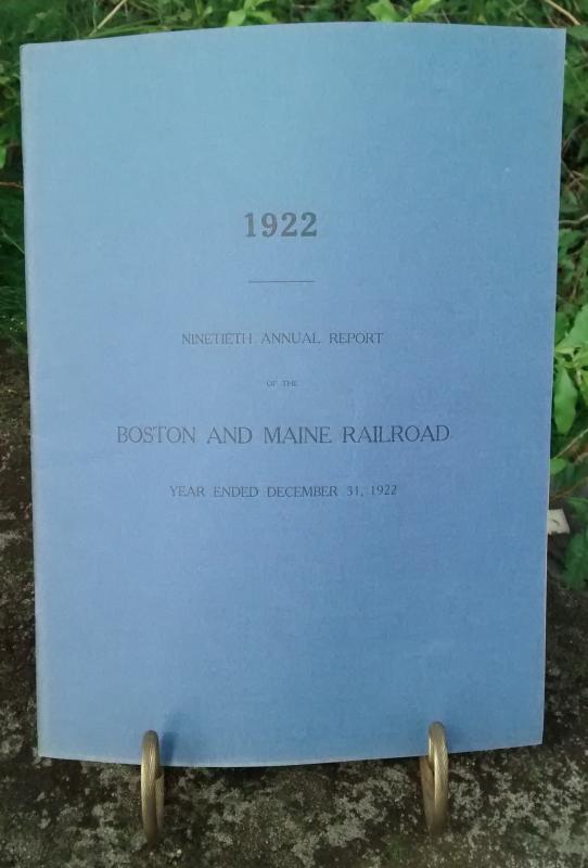 Boston & Maine Railroad Annual Report 90th 1922