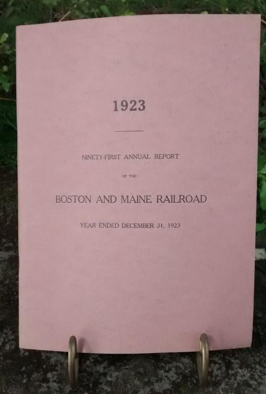 Boston & Maine Railroad Annual Report 91st 1923