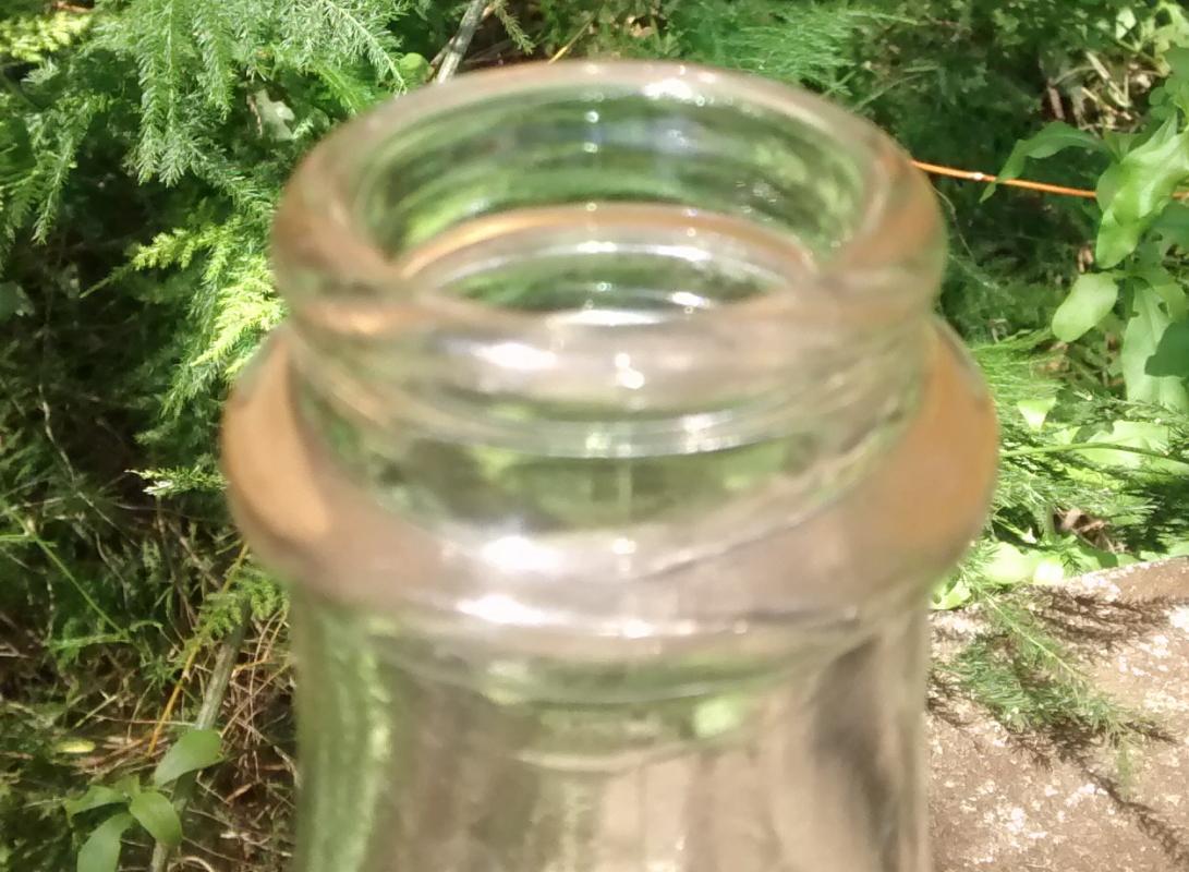 McClenny Dairy Milk Bottle Norfolk Virginia Clear Glass Quart 1930s-40s